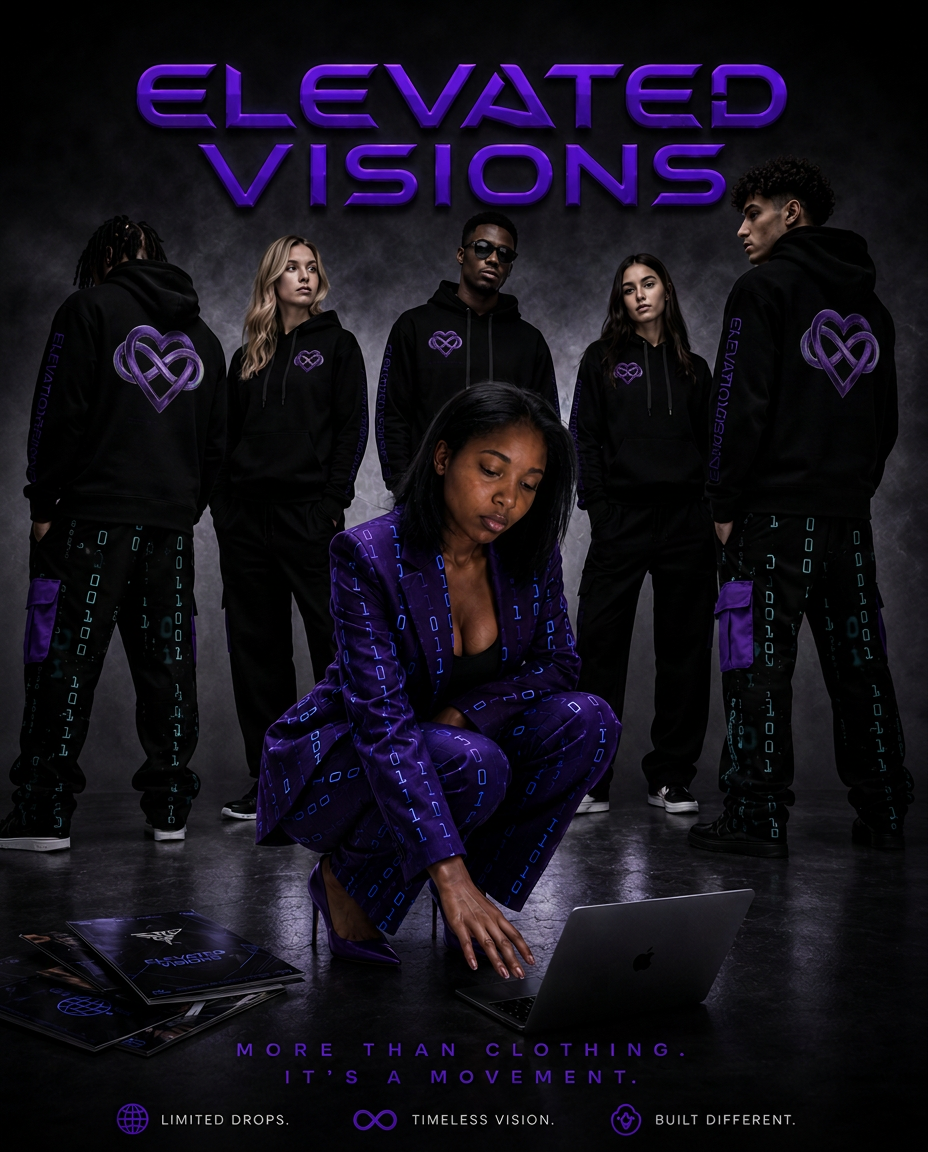 Elevated Visions Drop 01 campaign — cosmic streetwear